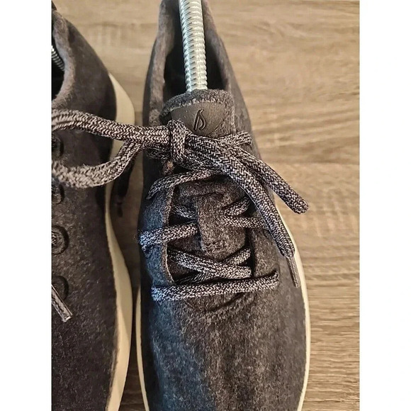 Allbirds Women's Wool Runners Gray Charcoal Black White Sz 8 - Picture 4 of 10